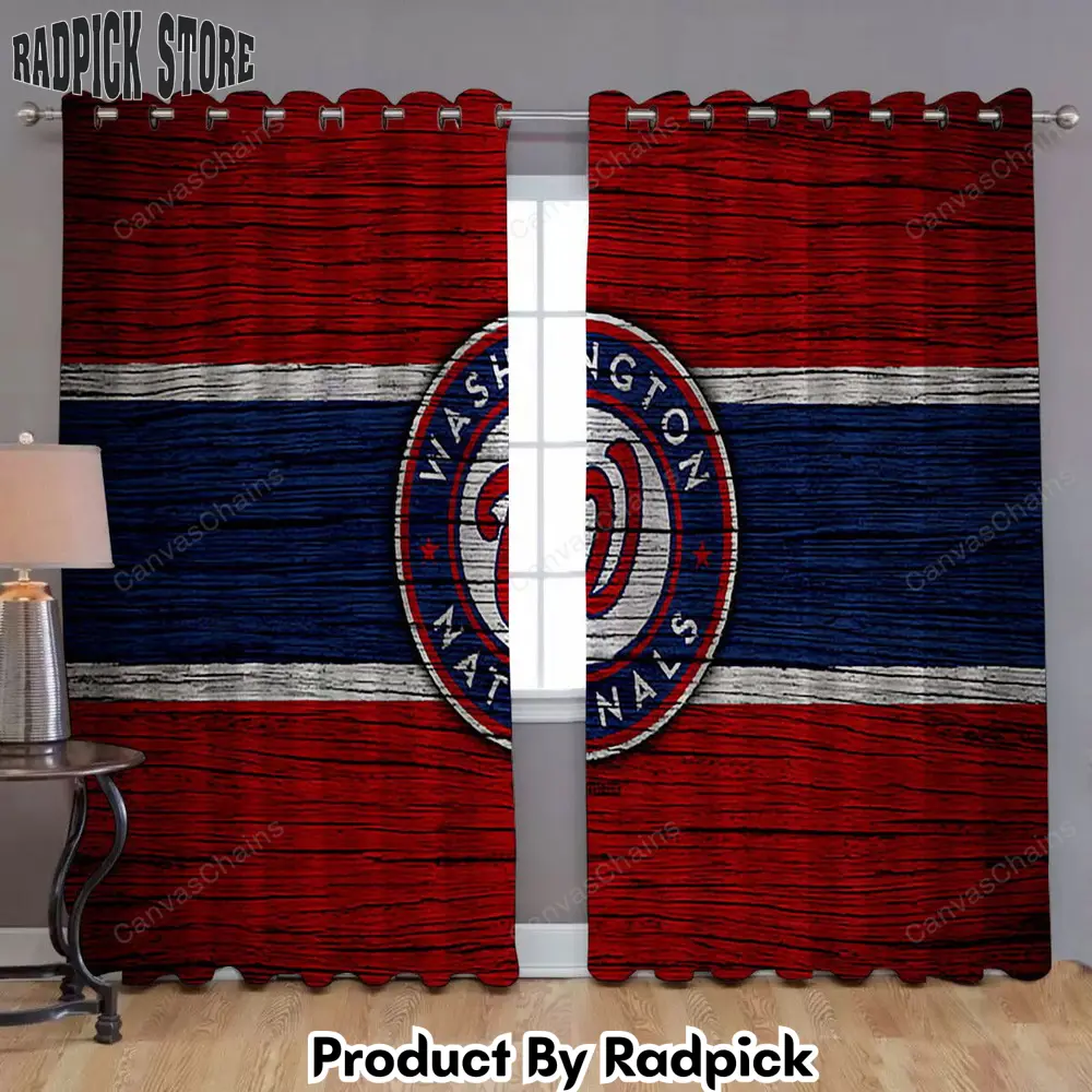 Radpick washington nationals mlb window curtains baseball usa major league baseball curtains living room curtains for window rp85296